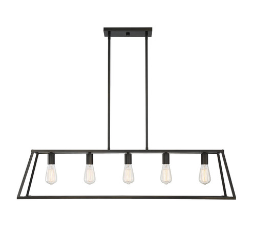 Denton Five Light Linear Chandelier in Classic Bronze (51|1-327-5-44)