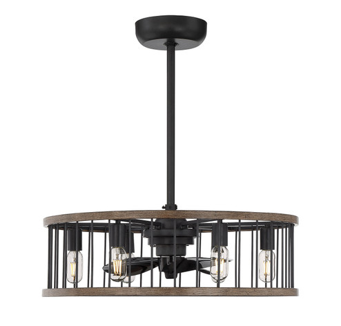 Kona Six Light Fan D'lier in Sapele (51|26-9472-FD-133)