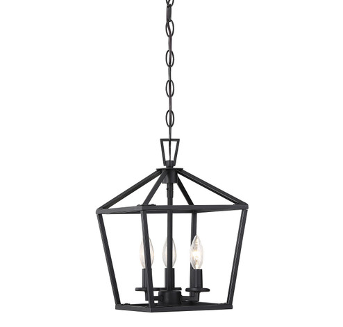 Townsend Three Light Pendant in Matte Black (51|3-320-3-89)