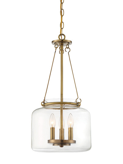 Akron Three Light Pendant in Warm Brass (51|7-9006-3-322)