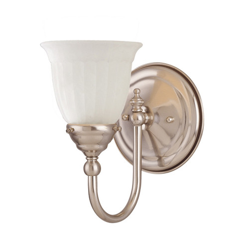 Brunswick One Light Bath Bar in Satin Nickel (51|8-1062-1-SN)