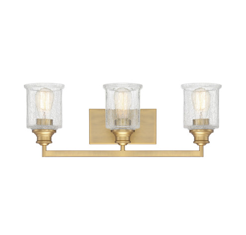 Hampton Three Light Bath Bar in Warm Brass (51|8-1972-3-322)