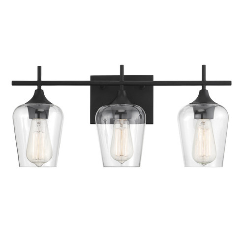 Octave Three Light Bath Bar in Black (51|8-4030-3-BK)