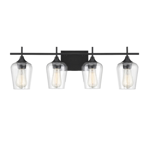 Octave Four Light Bath Bar in Black (51|8-4030-4-BK)