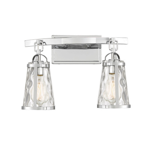 Albany Two Light Bath Bar in Polished Chrome (51|8-560-2-11)