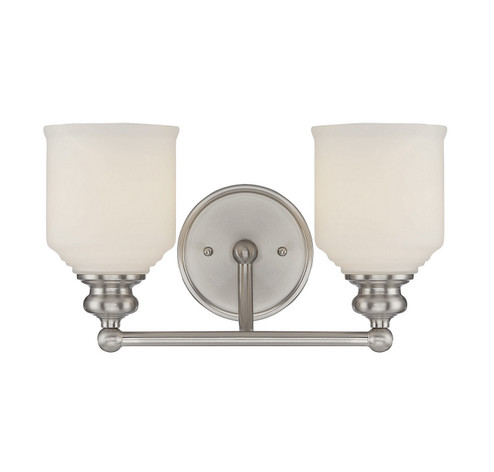 Melrose Two Light Bath Bar in Satin Nickel (51|8-6836-2-SN)