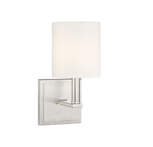Waverly One Light Wall Sconce in Satin Nickel (51|9-1200-1-SN)