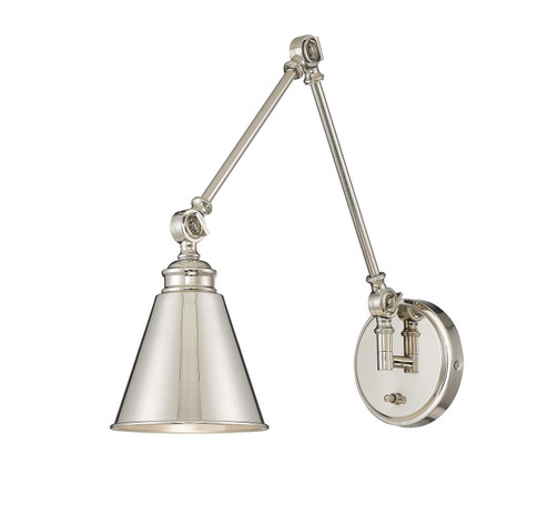 Morland One Light Wall Sconce in Polished Nickel (51|9-961CP-1-109)
