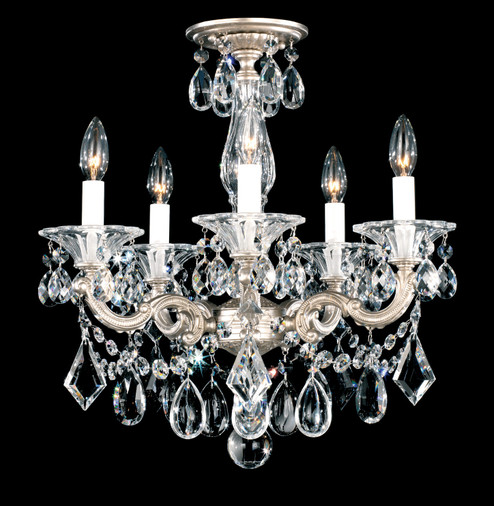 La Scala Five Light Semi-Flush Mount in Heirloom Bronze (53|5345-76)