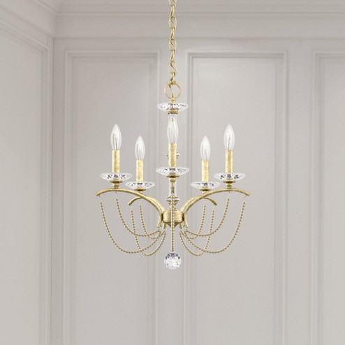 Priscilla Five Light Chandelier in Heirloom Silver (53|BC7105N-44PWT)