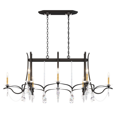 Vesca Eight Light Chandelier in Black (53|VA8436N-51H)