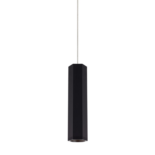 Blok LED Pendant in Matte Black/Satin Nickel (182|700FJBLKSBS-LED930)