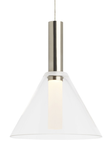 Mezz LED Pendant in Satin Nickel (182|700FJMEZCS-LED930)