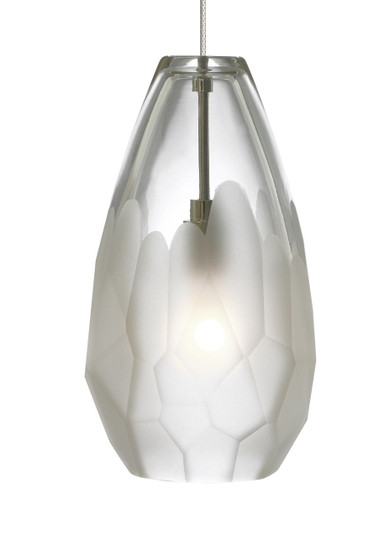 Briolette One Light Pendant in Satin Nickel (182|700MPBRLFS)