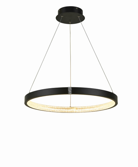 Kinsley LED Chandelier in Black (343|T1030-BK)