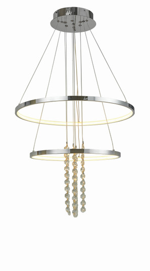 Glacier LED Foyer Chandelier in Chrome (343|T1040-CH)