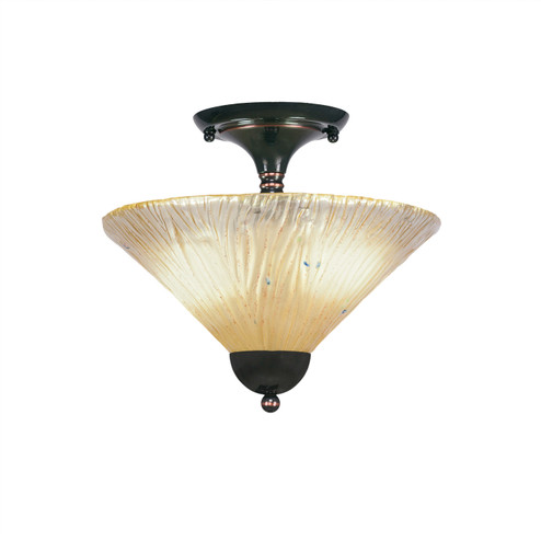 Any Two Light Semi-Flush in Black Copper (200|120-BC-700)