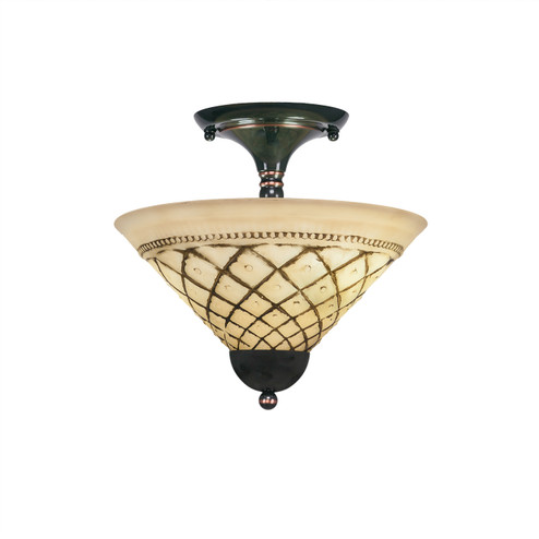 Any Two Light Semi-Flush Mount in Black Copper (200|120-BC-7182)