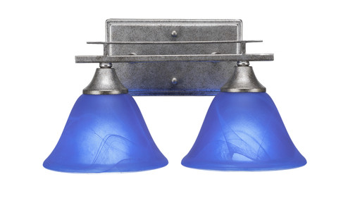 Uptowne Two Light Bath Bar in Aged Silver (200|132-AS-4155)