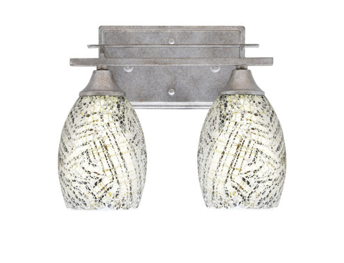 Uptowne Two Light Bath Bar in Aged Silver (200|132-AS-5054)