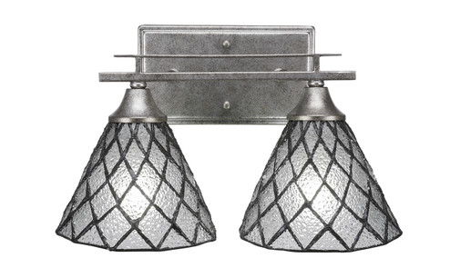 Uptowne Two Light Bath Bar in Aged Silver (200|132-AS-9185)