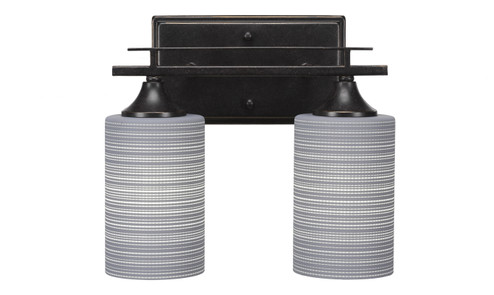 Uptowne Two Light Bath Bar in Dark Granite (200|132-DG-4062)
