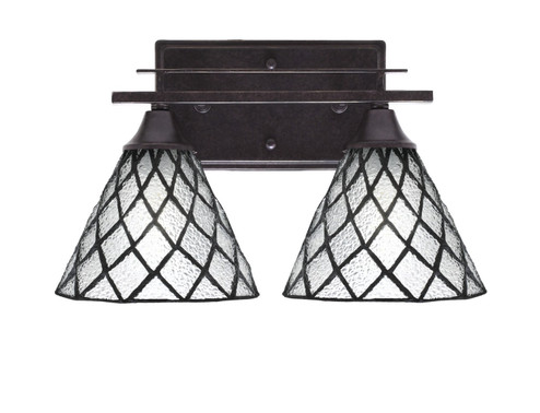 Uptowne Two Light Bath Bar in Dark Granite (200|132-DG-9185)