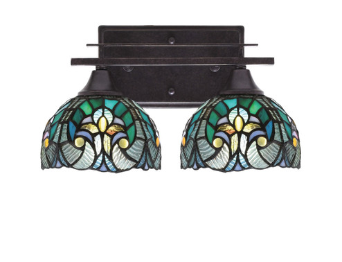 Uptowne Two Light Bath Bar in Dark Granite (200|132-DG-9925)