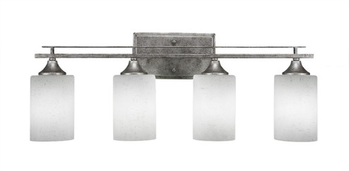 Uptowne Four Light Bath Bar in Aged Silver (200|134-AS-310)
