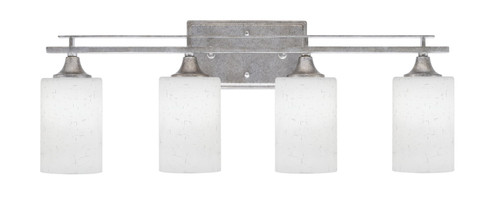 Uptowne Four Light Bath Bar in Aged Silver (200|134-AS-310)
