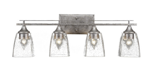 Uptowne Four Light Bath Bar in Aged Silver (200|134-AS-461)