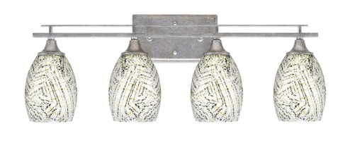 Uptowne Four Light Bath Bar in Aged Silver (200|134-AS-5054)
