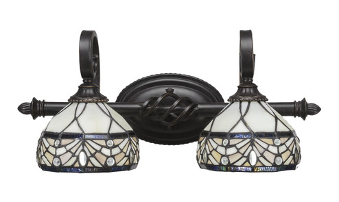 Eleganté Two Light Bathroom Lighting in Dark Granite (200|162-DG-9485)