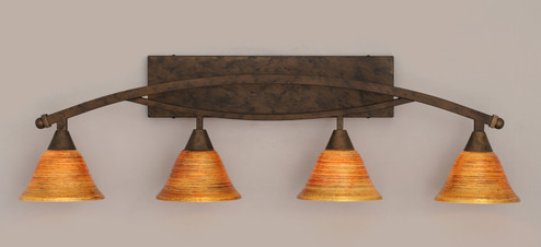 Bow Four Light Bath Bar in Bronze (200|174-BRZ-454)