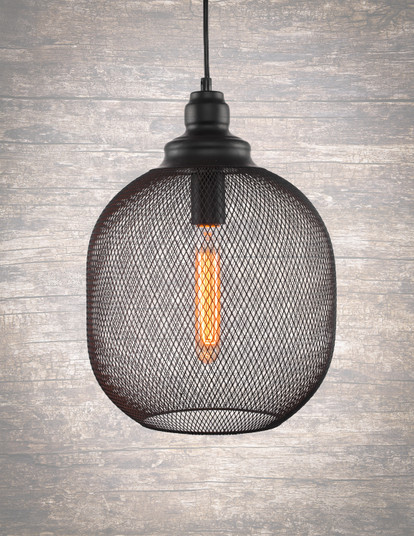 Plexus One Light Pendant in Matte Black (200|1806-MB-AT9S)