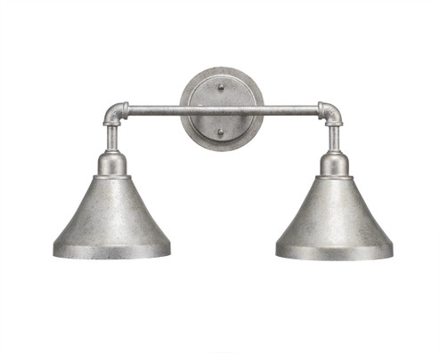 Vintage Two Light Bath Bar in Aged Silver (200|182-AS-410)
