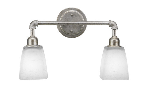 Vintage Two Light Bath Bar in Aged Silver (200|182-AS-460)