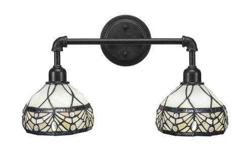 Vintage Two Light Bath Bar in Dark Granite (200|182-DG-9485)