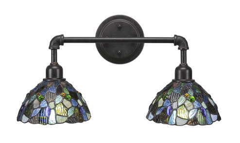 Vintage Two Light Bath Bar in Dark Granite (200|182-DG-9955)