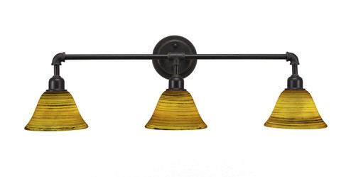 Vintage Three Light Bath Bar in Dark Granite (200|183-DG-454)