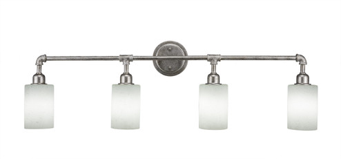 Vintage Four Light Bath Bar in Aged Silver (200|184-AS-300)