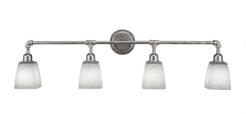 Vintage Four Light Bath Bar in Aged Silver (200|184-AS-460)