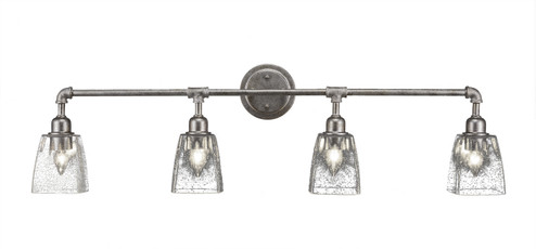 Vintage Four Light Bath Bar in Aged Silver (200|184-AS-461)