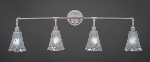 Vintage Four Light Bath Bar in Aged Silver (200|184-AS-721)
