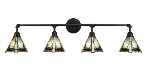 Vintage Four Light Bath Bar in Dark Granite (200|184-DG-9345)