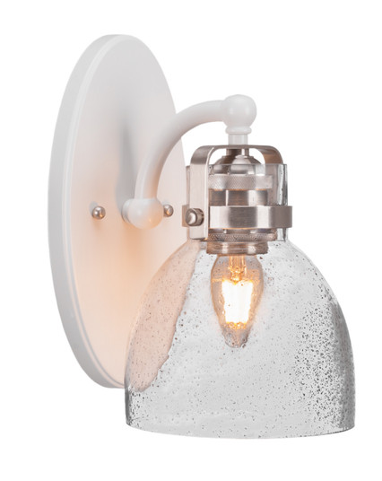 Easton One Light Wall Sconce in White & Brushed Nickel (200|1931-WHBN-4119)