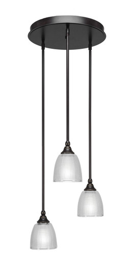 Empire Three Light Cluster Pendalier in Dark Granite (200|2143-DG-500)