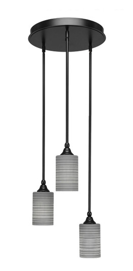 Empire Three Light Cluster Pendalier in Matte Black (200|2143-MB-4062)