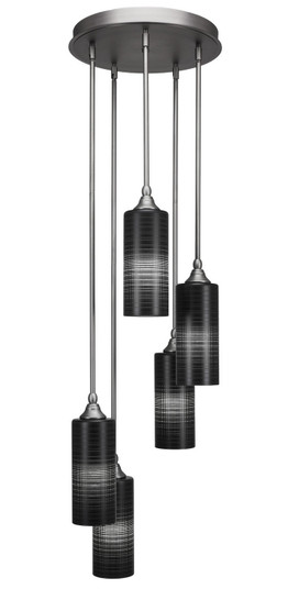 Empire Five Light Cluster Pendalier in Brushed Nickel (200|2145-BN-4099)