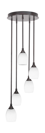 Empire Five Light Pendalier in Espresso (200|2145-ES-4021)